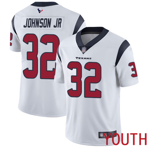 Houston Texans Limited White Youth Lonnie Johnson Road Jersey NFL Football #32 Vapor Untouchable